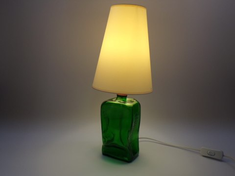 Lampa z butelki zielona Jägermeister duża nr 03 Lampa z butelki zielona Jägermeister duża nr 03