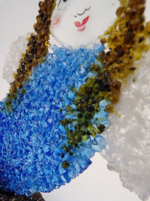 Anioł Aurora - niebieski klasyczny wzór 02