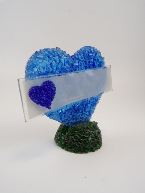 Serce z logo – szkło z recyklingu projekt 05 Serce z logo – szkło z recyklingu projekt 05